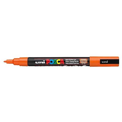 Caneta Bulled Shaped Posca 3m Laranja - Uni