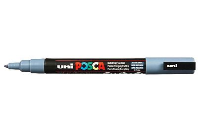 Caneta Bulled Shaped Posca 3m Cinza - Uni
