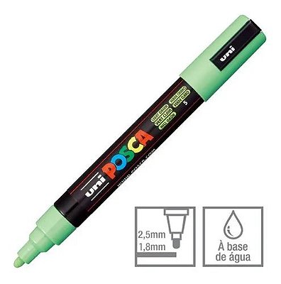 Caneta Bulled Shaped Posca 5m Verde Claro - Uni