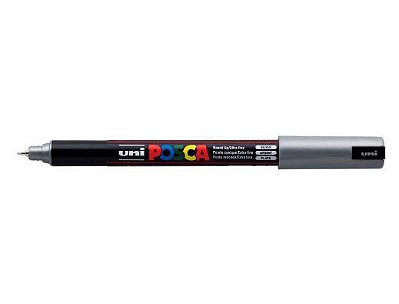 Caneta Pin Type 0,7mm Posca Prata - Uni