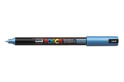 Caneta Pin Type 0,7mm Posca Azul Metalico - Uni