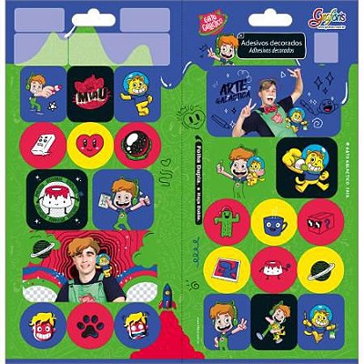 Adesivo Decorado Duplo Gato Galact - Tilibra