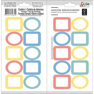 Adesivo Organizador Misto Bd Color - Tilibra
