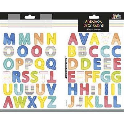 Adesivo Decorado Duplo Alfabeto - Tilibra