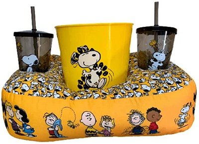 Kit Almofada Pipoca Fibra Snoopy E Turma - Zona