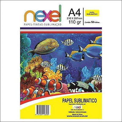 Papel A4 110g 50f Sublimatico - Nexel