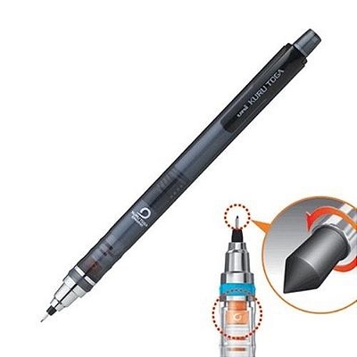 Lapiseira 0,7mm Kuru Toga Cinza - Uni Ball