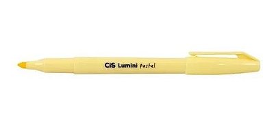 Caneta Marca Texto Lumini Pastel Amarelo - Cis
