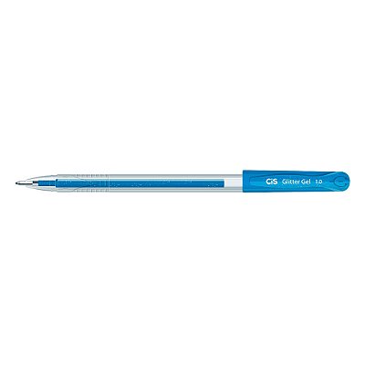 Caneta Glitter Gel 1.0 Cor Azul - Cis