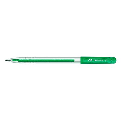 Caneta Glitter Gel 1.0 Cor Verde - Cis