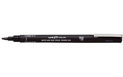 Caneta Pin Fine Line 2.0 Preta - Uni