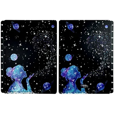 Capa E Contra G Poeira Estrela-caderno Inteligente