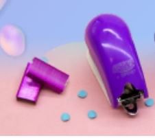 Grampeador Mini Blister Lilas - Brw