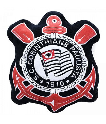 Almofada Pelucia Escudo Corinthians - Mileno