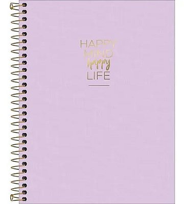 Caderno Esp Cp Coleg 10m 160f Happy Lilas -tilibra