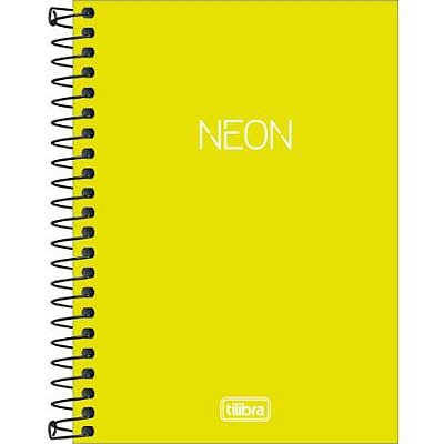Caderneta Esp Cp 1/8 80f Neon Verde Limao- Tilibra