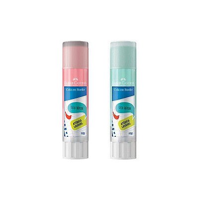 Cola Bastao 10g Colorida Rosa - Faber Castell