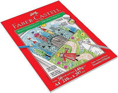 Bloco A4 20f 140g Max Desenho - Faber Castell
