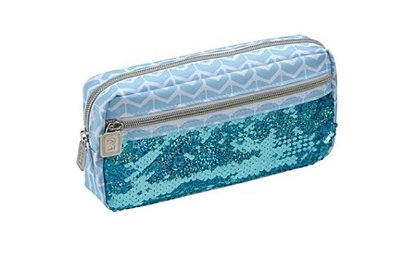 Estojo Simples G C/bolso Blush Azul - Foroni