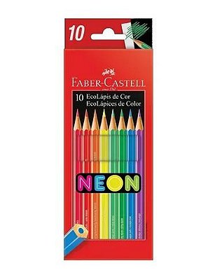 Ecolapis Cor C/10 Neon Aquarelavel - Faber Castell