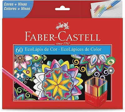 Ecolapis Cor C/60 Cores Lvm - Faber Castell