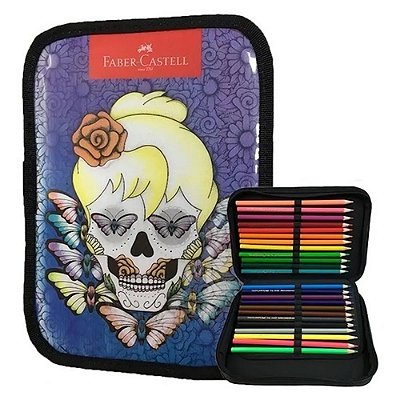 Estojo C/24 Cores 3d Feminino - Faber Castell