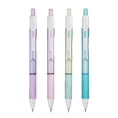 Caneta Esf 1.0 Retratil Lets Fashion Azul - Tris