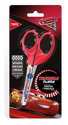 Tesoura Escolar Carros 13cm - Tris