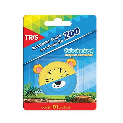 Apontador C/deposito Duplo Zoo - Tris