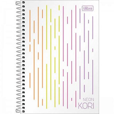 Caderno Esp Cp 1/4 80f Color S/p Neon Kori-tilibra