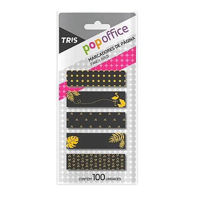 Marcador Pag C/100 Pop Offic Fun Gold Sortido-tris