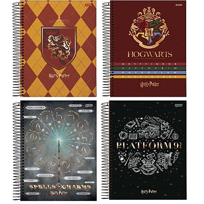 Caderno Esp Coleg Cd 10m 160f Harry Potter-jandaia