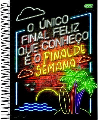 Caderno Esp Univ Cd 10m 160f Placas Humor -jandaia