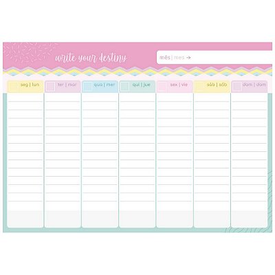 Bloco 52f Planner Petit De La Creme - Jandaia