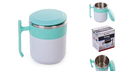Caneca Inox 350ml C/tampa Sortido - Interponte
