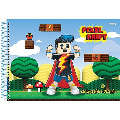 Caderno Cost Cartografia Cd 48f M/p Pixel - Sd