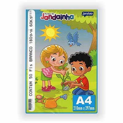 Papel A4 180g 50f Branco - Jandainha