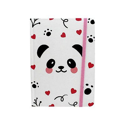 Caderno De Anotacoes 12,7x17,7cm Panda - Zona