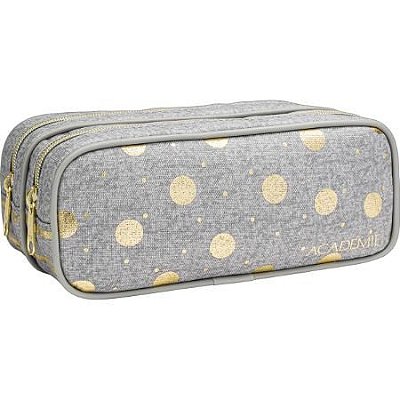 Estojo Duplo G Academie Listras Poas - Tilibra