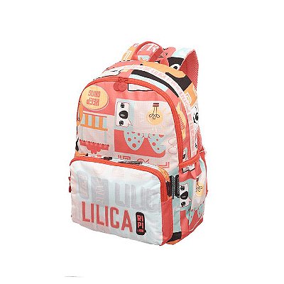 Mochila Costa Lilica Ripilica Be Happy - Pacific