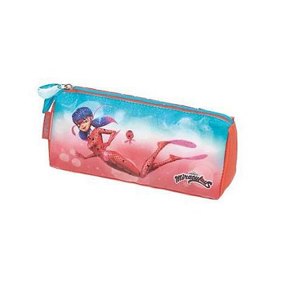 Estojo Simples Miraculous Acqua Vermelho - Pacific