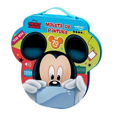Maleta De Pintura C/70 Itens Face Mickey - Molin