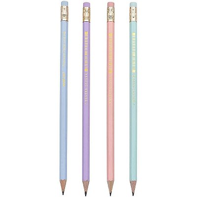 Lapis Preto Hb C/borracha Line Pastel - Molin