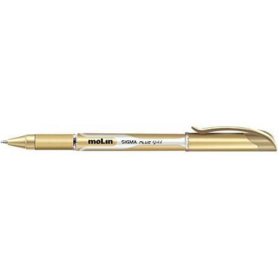 Caneta Esf 1,0mm Sigma Gold Azul - Molin