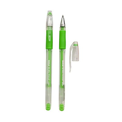 Caneta Gel 0,7mm Grip Neon Verde Oliva - Molin