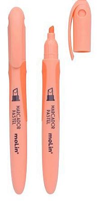 Marcador Texto Pastel Laranja - Molin