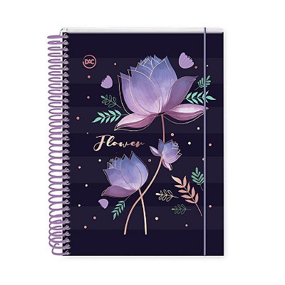 Caderno Esp Cd Coleg 10m 80f Flower - Dac