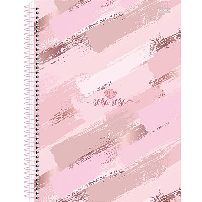 Caderno Esp Univ Cd 10m 160f Rosa Rose - Sd