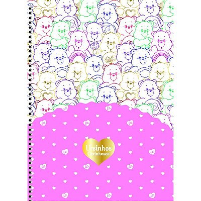 Caderno Esp Coleg Cd 10m 160f Ursinhos Carinhos-sd