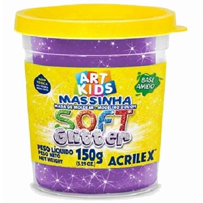 Massa De Modelar 150g N/207 Soft Glitter - Acrilex